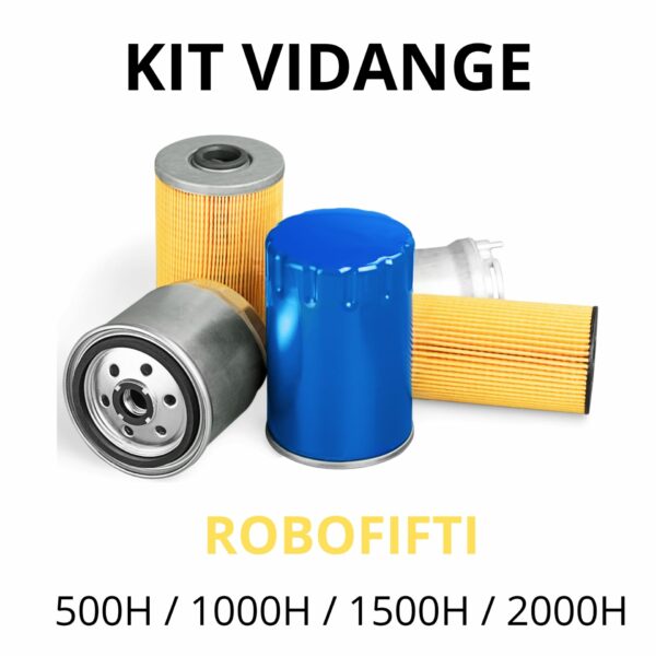 Kit filtres pour vidange 500H - 1000H - 1500H - 2000H du Robofifti Energreen