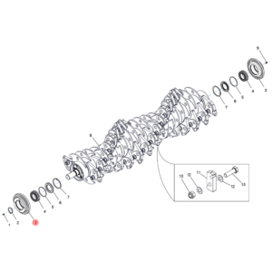 Palier de rotor dents fixes outils Tête Forest 130 et 150 Energreen