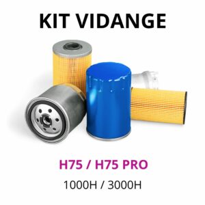 Kit filtres pour vidange 1000H ou 3000H métrac H75 - H75 PRO