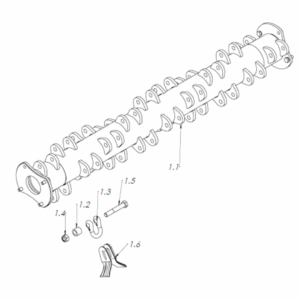Rotor millénium complet 1M25 avec kits couteaux Y outil premium SMA